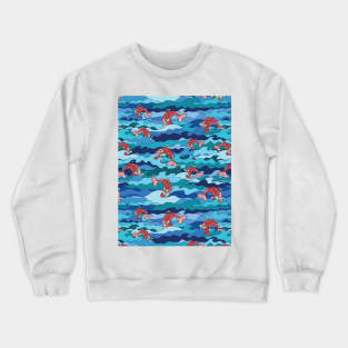 Cute Mermaid Splash Crewneck Sweatshirt